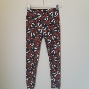 LulaRoe Leggings Fox Theme One Size I71